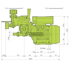 Bomba eléctrica de 2 membranas Modelo AR 252 EM 27451 ANNOVI REVERBERI