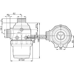 Filtro aspirazione senza valvola Capacità filtrante 100 ÷ 160 l/min 25198 ARAG