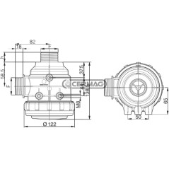 Saugfilter ohne Ventil, Filterleistung 80 ÷ 120 l/min, 27672 ARAG