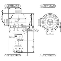 Filtro aspirazione con valvola Capacità filtrante 120 l/min 26199 ARAG