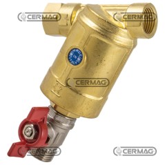 Filtro di rubinetto di drenaggio Attacchi 1/2" Gas Rete inox 80 Mesh 27920 BRAGLIA | NewgardenAgri.com