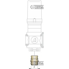 Raccordo BY-PASS per valvole sezione di barra Filettatura Esterna - 1/2" Gas 27190 ARAG | NewgardenAgri.com
