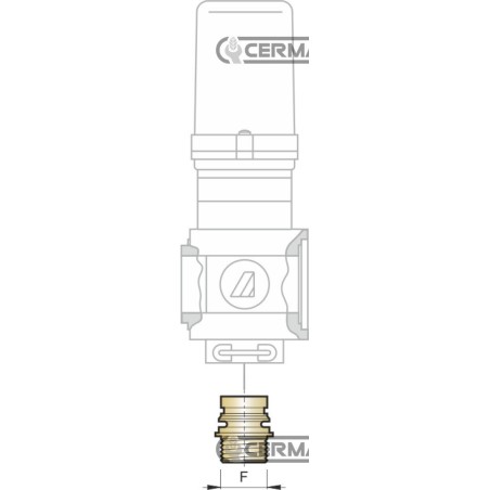 Raccordo BY-PASS per valvole sezione di barra Filettatura Esterna - 1/2" Gas 27190 ARAG | NewgardenAgri.com