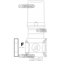 Adaptateur F/F pour vannes séries 463/863 28184 ARAG | NewgardenAgri.com