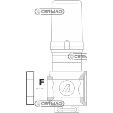 Adaptateur F/F pour vannes séries 463/863 28184 ARAG | NewgardenAgri.com