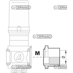 Brida para válvulas SERIE 463/863 Rosca interna - 1" Gas 28197 ARAG | NewgardenAgri.com