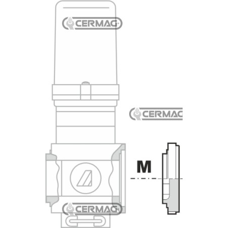 Brida cerrada para válvulas serie 463/863 28199 ARAG | NewgardenAgri.com