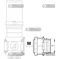 Brida de conexión de horquilla para válvulas SERIE 463/483 28201 ARAG | NewgardenAgri.com