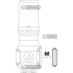 Adaptateur M/M pour vannes séries 463/863 28202 ARAG | NewgardenAgri.com