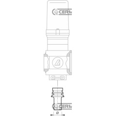 Raccordo BY-PASS per valvole sezione di barra Diametro 10 mm 28203 ARAG | NewgardenAgri.com