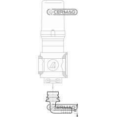 Raccordo BY-PASS per valvole sezione di barra Diametro 13 mm 28206 ARAG | NewgardenAgri.com