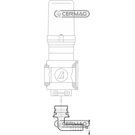 Raccordo BY-PASS per valvole sezione di barra Diametro 13 mm 28206 ARAG | NewgardenAgri.com