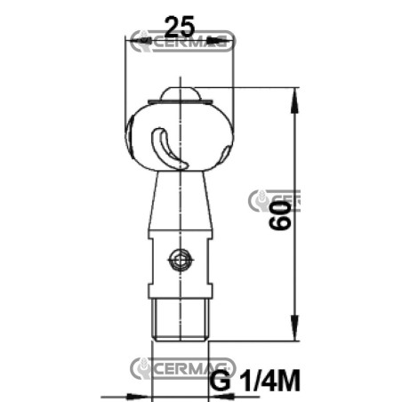 CHORRO DE LAVADO DE TANQUES - ROLLEX 360° - G1/4M 27923 BRAGLIA