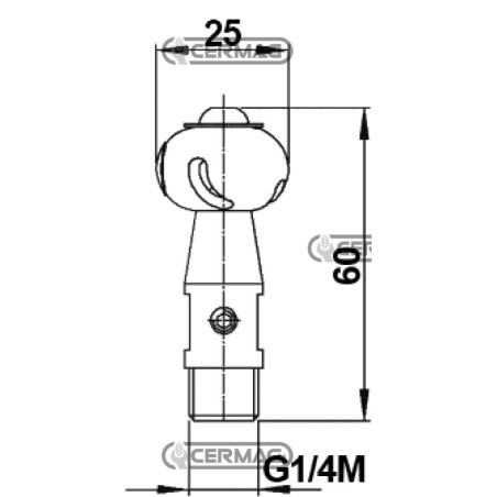 CHORRO DE LAVADO DE TANQUES - MEZCLA DE RODILLOS 240° - G1/4M 27924 BRAGLIA