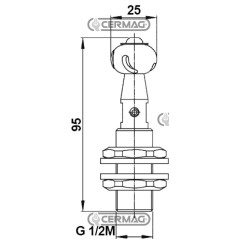 CHORRO DE AGUA PARA LAVADO DE TANQUES - ROLLEX 360° - G1/2M 27925 BRAGLIA