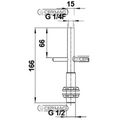 Vanne G1/2 avec fermeture de sécurité automatique anti-retour 27927 BRAGLIA