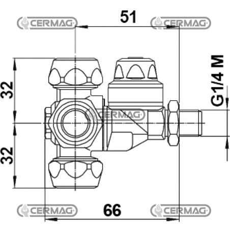 Boquilla desbrozadora M84 con anillos de boquilla ATR, conexión de 1/4" 28010 BRAGLIA