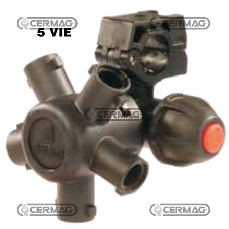 Chorro con membrana antigoteo - (COMPACT-JET) Vías 5 D 1/2" GAS F 10 mm 26305 ARAG | NewgardenAgri.com