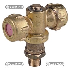 Getto doppio registrabile per atomizzatore Filettatura Esterna - 1/4" Gas 25073 MadeinItaly | NewgardenAgri.com