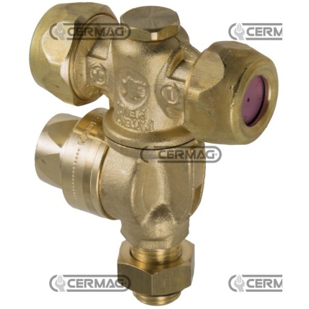 Getto doppio con antigoccia M65 Filettatura Esterna - 1/4" Gas 27906 BRAGLIA | NewgardenAgri.com