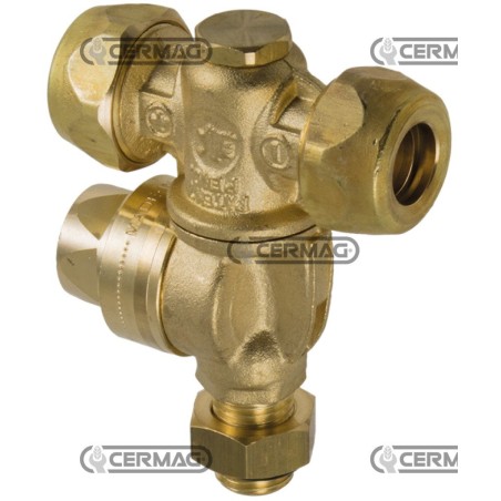 Doppelstrahl mit Tropfschutz M65 ohne Düsen, Außengewinde - 1/4" Gas 28086 BRAGLIA | NewgardenAgri.com