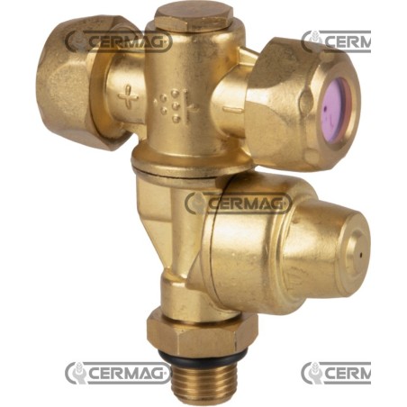 Getto doppio con antigoccia Filettatura Esterna - 1/4" Gas 28286 | NewgardenAgri.com