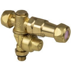 Getto doppio con antigoccia Filettatura Esterna - 1/4" Gas 28287 | NewgardenAgri.com