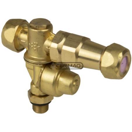Getto doppio con antigoccia Filettatura Esterna - 1/4" Gas 28287 | NewgardenAgri.com