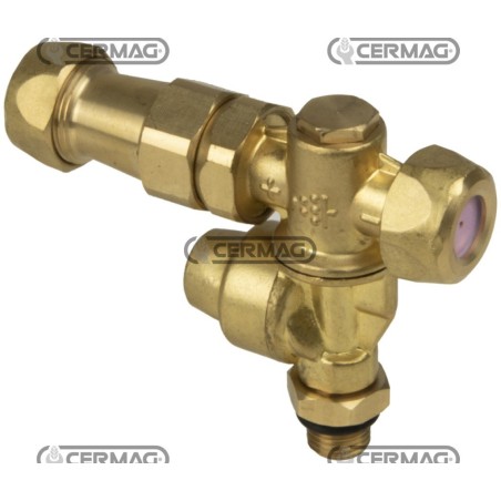 Getto doppio con antigoccia Filettatura Esterna - 1/4" Gas 28287