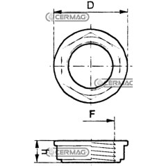 Anillo roscado para gas de 3/4" 26696 ARAG