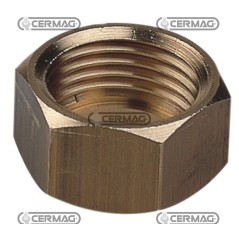 Dado in ottone Chiave 24 mm Filetto 1/2" Gas 25094 | NewgardenAgri.com