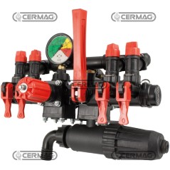 Gruppo di comando con filtro e ritorno calibrato Modello IDROMINUS - 4 vie 27607 ANNOVI REVERBERI | NewgardenAgri.com