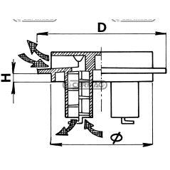 DOPPEL-ENTLÜFTUNGSVENTILGRUPPE FÜR 26188 ARAG DECKEL