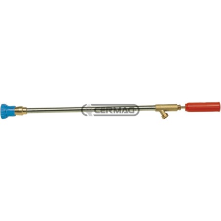 Lancia a manopola con paraspruzzo Lunghezza 600 mm Ugello Acciaio inox 25007 | NewgardenAgri.com