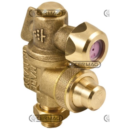 Mini chorro reversible con sistema antigoteo. Rosca externa: 1/4". Gas 26143. Fabricado en Italia. | NewgardenAgri.com
