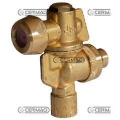 Mini chorro reversible con sistema antigoteo. Rosca interna de 1/4". Gas 26144. Fabricado en Italia. | NewgardenAgri.com
