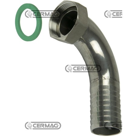 RACCORDI IN ACCIAIO INOX Ø 40 CURVO 27135 | NewgardenAgri.com