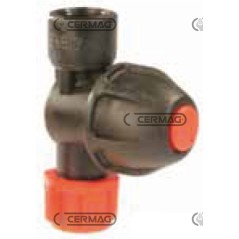 Soporte para boquilla de deshierbe con rosca hembra y dispositivo antigoteo. Rosca GAS de 3/8". 26940 ARAG | NewgardenAgri.com