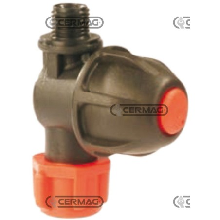 Soporte para boquilla de deshierbe con rosca macho y dispositivo antigoteo. Rosca 1/4" GAS 27379 ARAG | NewgardenAgri.com