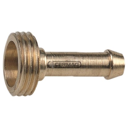 Straight threaded hose connector Thread 1/2" Gas Pipe diameter 8 mm 25095 | NewgardenAgri.com