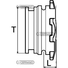 Conector macho T3 Conexión 27710 ARAG