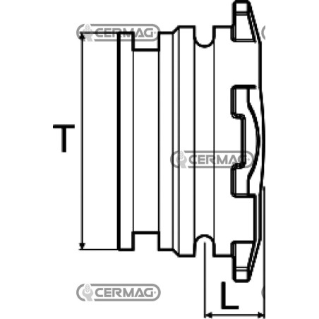 Conector macho T5 Conexión 27712 ARAG