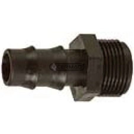 Raccordo portagomma dritto Attacchi 3/4" Gas - 25 mm 25609 | NewgardenAgri.com
