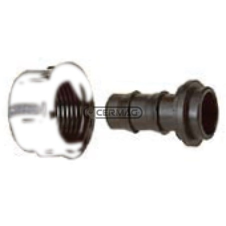 Raccordo portagomma dritto con girello Filettatura - A Femmina - 1" Gas Diametro del portagomma 25 mm 25617 | NewgardenAgri.com