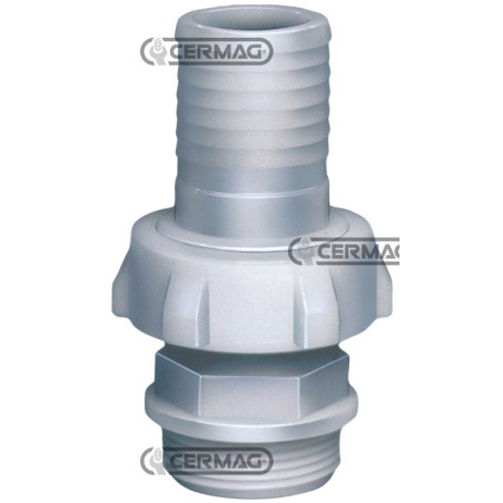 RACCORDO IN 3 PEZZI A SEDE CONICA CON PORTAGOMMA DIRITTO 25534 | NewgardenAgri.com