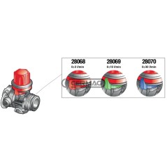 Corpo con regolazione 0÷3 l/min 28068 ARAG | NewgardenAgri.com