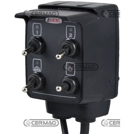 Scatola di comando a 2 vie con cavo ECO + G+P Lunghezza 4 m 27470 ARAG | NewgardenAgri.com