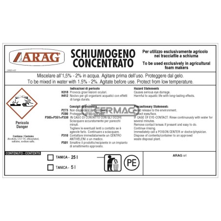 CONFEZIONE SCHIUMOGENO 26839 ARAG