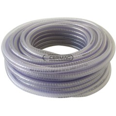 Ungiftiger Stahlspiralschlauch für Lebensmittel, Durchmesser 30 mm, Länge 60 m, Artikelnummer 25983 | NewgardenAgri.com
