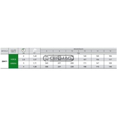 Boquilla de abanico APE Serie 110° - Verde 25471 Albuz